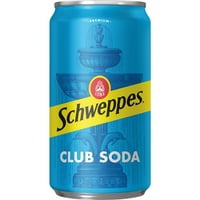 Schweppes Club Soda, 7. fl oz mini cutii, pachet