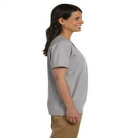 Hanes femei Relaxat se potrivesc autentic Essentials mânecă scurtă V-neck T-Shirt