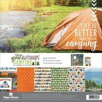 Hârtie Casa Hârtie Crafting Kit 12X12 - Camping Mare În Aer Liber