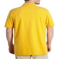 Chaps bărbați Clasic Se potrivesc maneca scurta bumbac zi cu zi solide Pique Polo Shirt