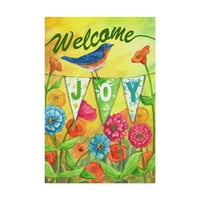 Marcă comercială Fine Art 'Bluebird Welcome' Canvas Art de Melinda Hipsher