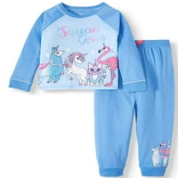 Dream Life Girl ' s 2-pijama Sweatshirt & Jogger Set
