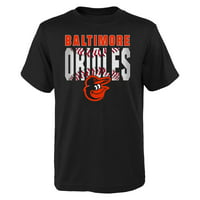 Tricou Negru Pentru Tineri Baltimore Orioles