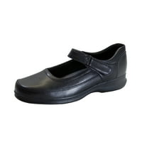 Ora confort Kimmy femei lățime largă pantofi din piele negru 7.5