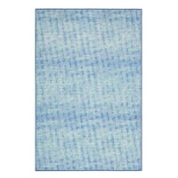 Covor de suprafață lavabil, Albastru Abstract, 35,43 x55. 12