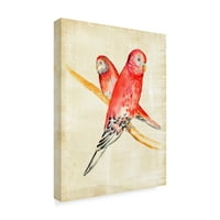 Marcă comercială Artă Plastică 'păsări fanteziste I' artă pe pânză de Chariklia Zarris