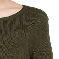 Dragoste tendință New York femei Dantelă-up pulover rochie