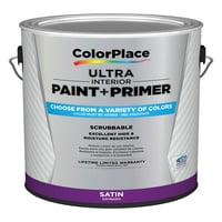 ColorPlace Ultra Interior Paint & Primer, America Cup Navy, Satin, Galon