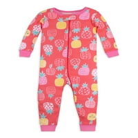 Lamaze Organic Baby Baby Girls & Toddler Girls Bumbac Organic Se Potrivesc Perfect Pijamale Fără Picioare