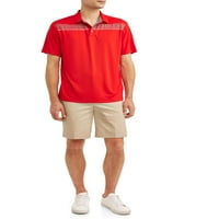Ben Hogan bărbați performanță mânecă scurtă imprimate Golf Polo Shirt