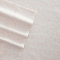 Set de lenjerie de pat din microfibră cu model nobil, roz clasic în roz, rege