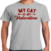 Graphic America Valentine ' s Day câini și pisici animal Holiday Love colecția de tricouri grafice pentru bărbați