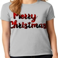 Graphic America festiv Merry Christmas Holiday tricou grafic pentru femei