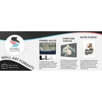 Stupell Industries aranjament modern de umbrele îndrăznețe artă grafică artă cu cadru alb imprimare artă de perete, Design de