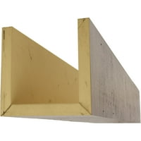 Ekena Millwork 4W 8H 18' L 3 fețe dur cedru Endurathane Fau lemn tavan grindă, Premium în vârstă