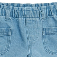 pantaloni scurți din Denim pentru fete mici, dimensiuni 12m-5T