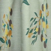 Designart 'luminos eucalipt Floral Retro model III' mijlocul secolului moderne cortina panou