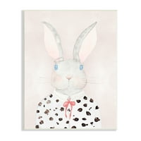 Stupell Industries Chic Bunny Rabbit bluză elegantă cu imprimeu Leopard, 19, Design de Nola James