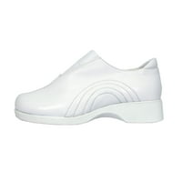 HOUR COMFORT Addison wide Width Comfort Pantofi pentru lucru și îmbrăcăminte Casual alb 10
