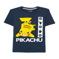 Pokemon Boys 4-Pikachu cu prietenii tricou grafic, 2-Pack