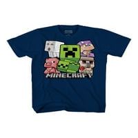 Minecraft Boys 4-Pachet de tricouri grafice Cu mânecă scurtă Crafty Bobble CB