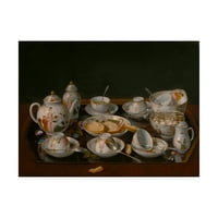 Marcă comercială Fine Art 'Set de ceai' Canvas Art de Liotard