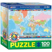 EuroGraphics harta lumii pentru copii Jigsaw Puzzle