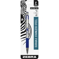 Zebra Pen, ZEB27221, F-stilouri din oțel inoxidabil, fiecare