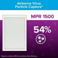 Filtrete by 14x14x1, Merv 12, filtru de aer avansat pentru reducerea alergenilor HVAC, captează alergeni, bacterii, viruși, MPR,