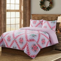 Country Living Retro Star Quilt Set, King Size