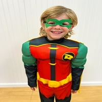 Batwheels Toddler Boys ' Robin clasic musculare costum de Halloween, Deghizare, Dimensiune XS