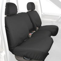 Covercraft Custom-Fit bancheta din fata SeatSaver Seat acoperă-tesatura policoton, Cărbune Negru Se potrivește selectați: 2008-FORD F SUPER DUTY, FORD F SRW Super DUTY