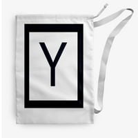 Pur și simplu Daisy monogramă modernă în Y sac de rufe