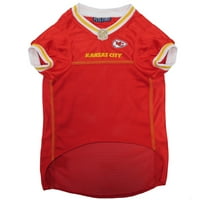 Animale de companie primul NFL Kansas City ChiefsLicensed Mesh Jersey pentru câini și pisici-Mediu