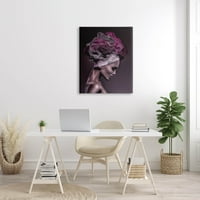 Femeie Florale Headwrap Portret Botanic & Florale Fotografie Galerie Înfășurat Panza Imprimare Perete Arta