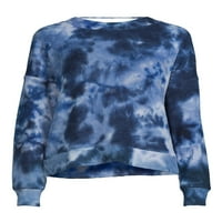 No Boundaries Juniors ' Twist Back Tie-Dye Top