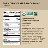 Granola Organică Love Crunch, Macaroon Cu Ciocolată Neagră, 11. geanta oz