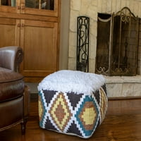 Decor Terapie Diamant Pluș Fau Blană Pouf