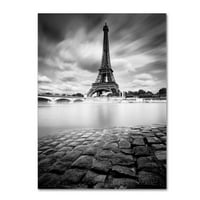 Marcă comercială Fine Art Turnul Eiffel Study I Canvas Art de Moises Levy