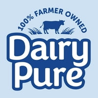 DairyPure Ultra pasteurizat 2% lapte fără lactoză cu vitamina A și D, cutie de lapte cu conținut redus de grăsimi - jumătate de