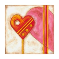 Marcă comercială Artă Plastică Pop Hearts II artă pentru copii Canvas Art de Nancy Slocum