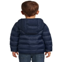 Wonder Nation Toddler băieți și fete Unise Packable matlasate Puffer jacheta, dimensiuni 12M-5T