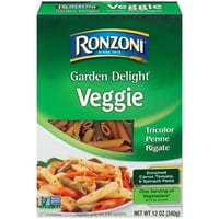 Ronzoni Garden Delight Penne Rigate, oz, Paste Tricolore fără OMG