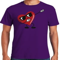 Grafic America Valentine ' s Day vacanță Dabbing inima bărbați grafic T-Shirt