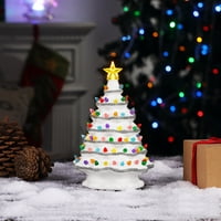 Domnul Crăciun 9 Copac Lumina Înstelat-Alb