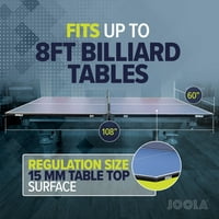 Conversie Top tenis de masă și set net de Ping Pong, 9' X5', Albastru