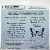 IndigoBlu Cling Montat Ștampila 8X5.5 - Mindfulness