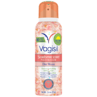 Vagisil Scentsitive Scents Intimate Dry Wash Spray, Floare De Piersic, 2. oz