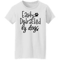 America grafică ușor distrasă de colecția de tricouri pentru femei Dogs