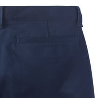 Wonder Nation Boys School Uniform Super Soft Pantaloni Scurți Din Față, Dimensiuni 4-22, Slim Și Husky